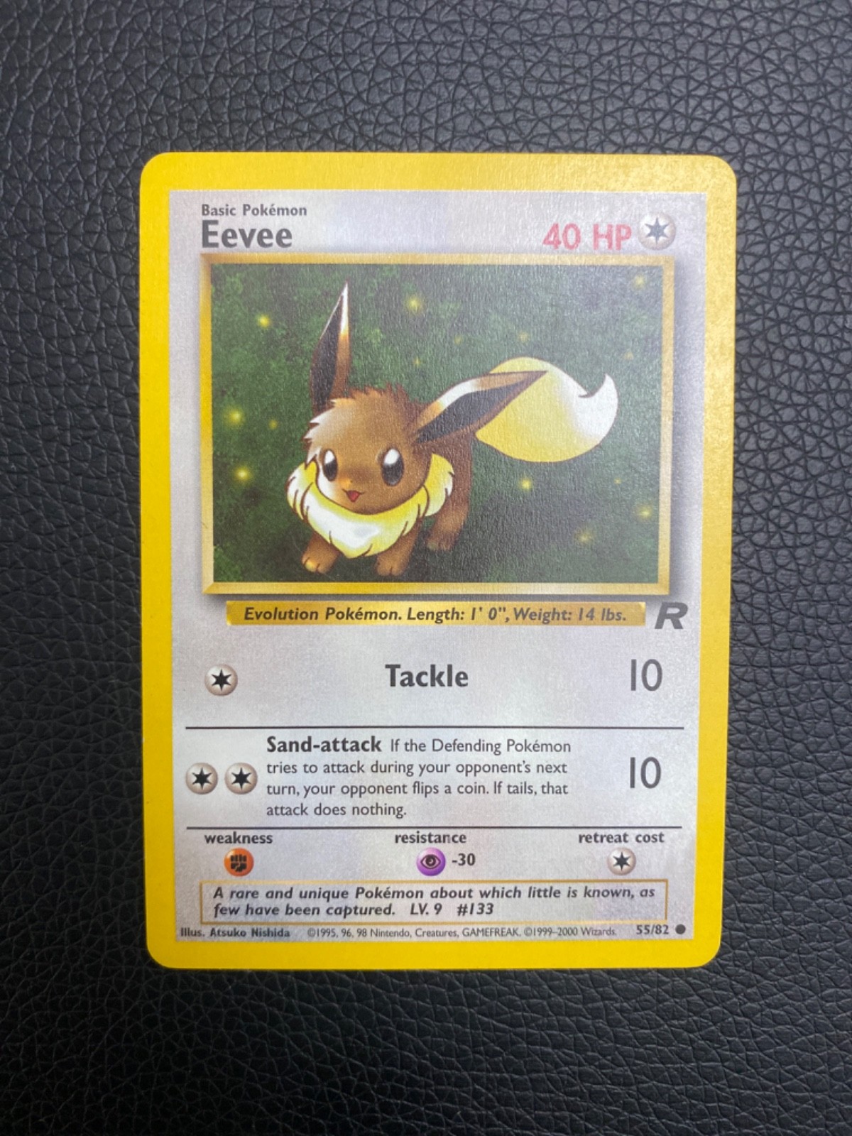 Eevee 55/82 Team Rocket Common Pokemon Card