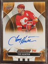 2025-26 Tim Hunter Engrained Icons Hockey On Card Auto Signed Autograph CA-TH