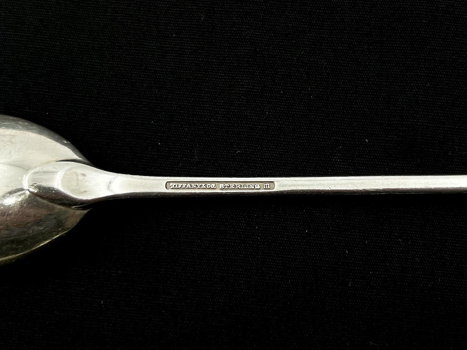 Tiffany Faneuil 925 Sterling Silver 7-1/2" Iced Tea Spoon; Mono - Image 4 of 4