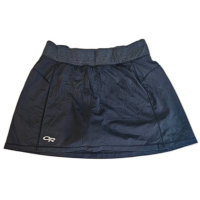 Outdoor Research Nylon Skort XS Black Jersey Lining Drawstring Zip Pocket