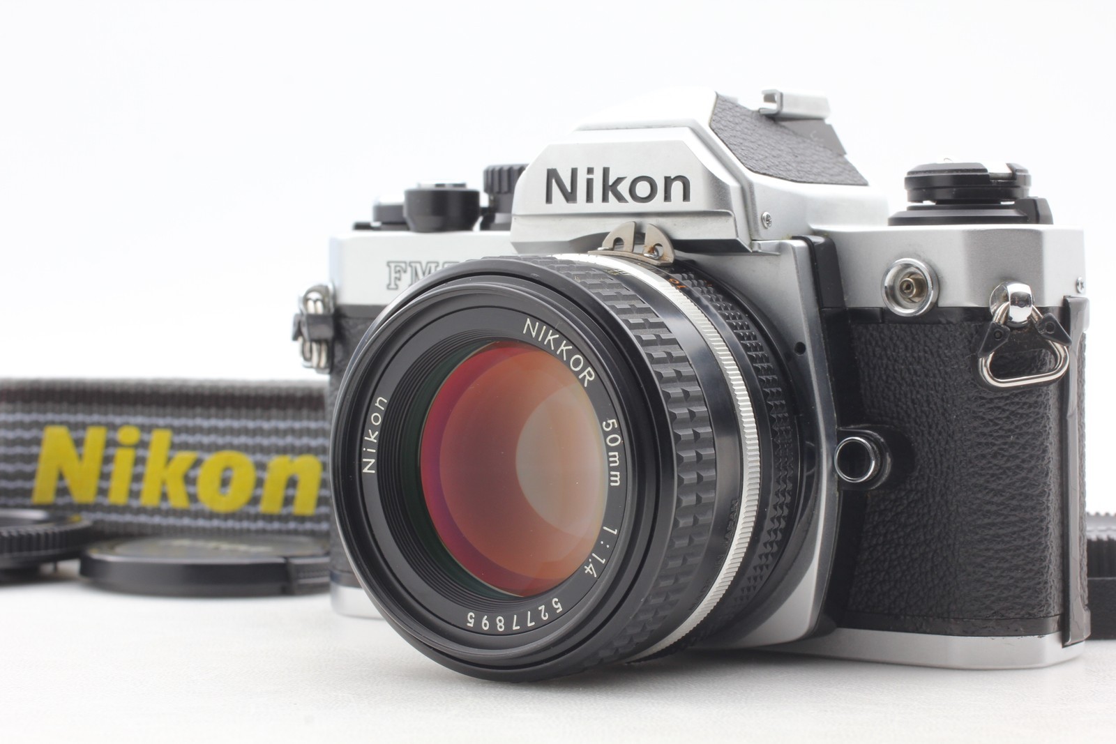 [MINT w/Strap] Nikon New FM2 FM2N SLR Film Camera Ai-s 50mm F1.4 Lens From JAPAN