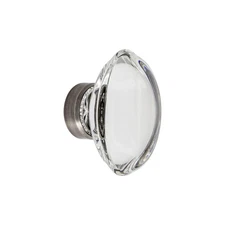 Grandeur PROV-CRYS-KNOB Provence 1-3/4" Elegant Solid Crystal - Grey