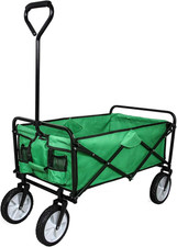 Heavy Duty Foldable Garden Trolley Folding Cart Wagon Truck Wheelbarrow Collapsi