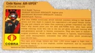 2009 Cobra Air Viper (Defense of Cobra Island) - GI Joe file card (modern)