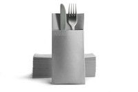Alvotex Airlaid Besteckservietten 39X40Cm 50 Stk Grau (397)