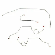 For 1967-1972 Ford F-100 Front Brake Line Kit 2WD Standard Drum Brakes TKT6741SS