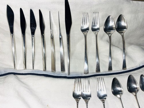 18 Stck. Reed & Barton Dimension Sterlingsilber 5 Gabeln 6 Löffel 7 Messer perfekt - Bild 5 von 17