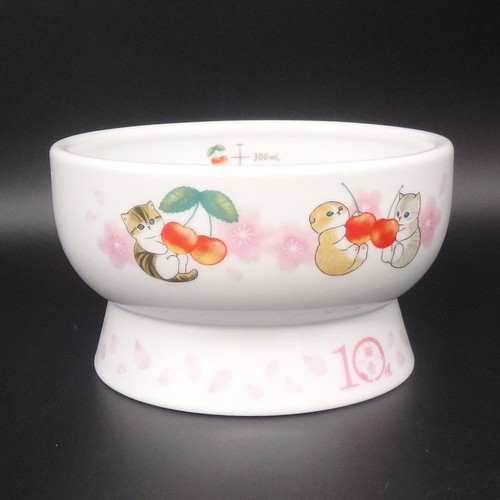 necoichi×mofusand Cat Porcelain Raised Water Bowl 10th anniv. Limited - 第 2/11 張圖片