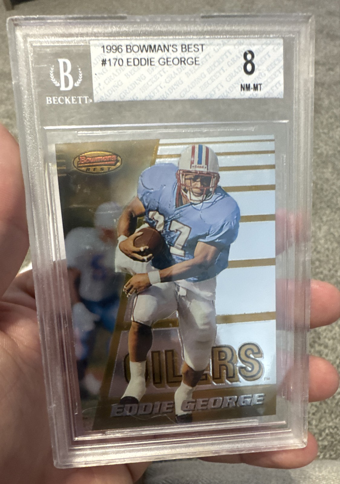 1996 Bowman's Best - Eddie George #170 Refractor (RC)