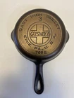 Griswold Cast Iron #3 Skillet Large Block Logo 709B Sits Flat No Spin