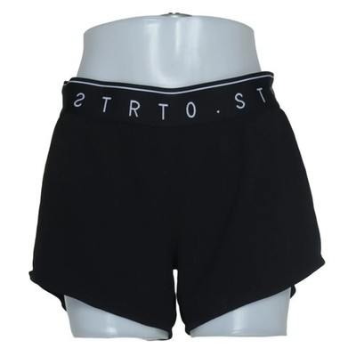 H&M Sport, Sportshorts, Größe: 40, Schwarz, Elasthan/Polyester, Print #SQx