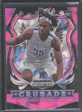 2020 Panini Prizm Draft Picks Collegiate #88 Precious Achiuwa RC Pink Ice