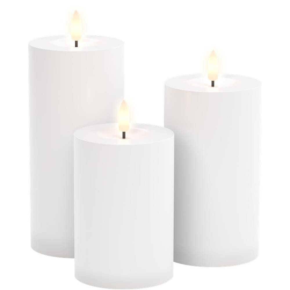 Goobay 3er-Комплект светодиодов-Kerzen Outdoor IP44 для обогрева помещений от батареек с защитой от перегрева