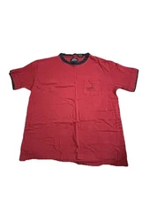Legendary Whitetails Original Deer Gear  Red Short Sleeve Shirt Mens L