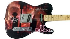 The Exorcist Linda Blair Signed Autographed Custom Photo Guitar ACOA Witness ITP