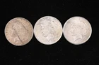 90% SILVER DOLLAR LOT 3 COINS PEACE & MORGAN FREE SHIPPING! NR!