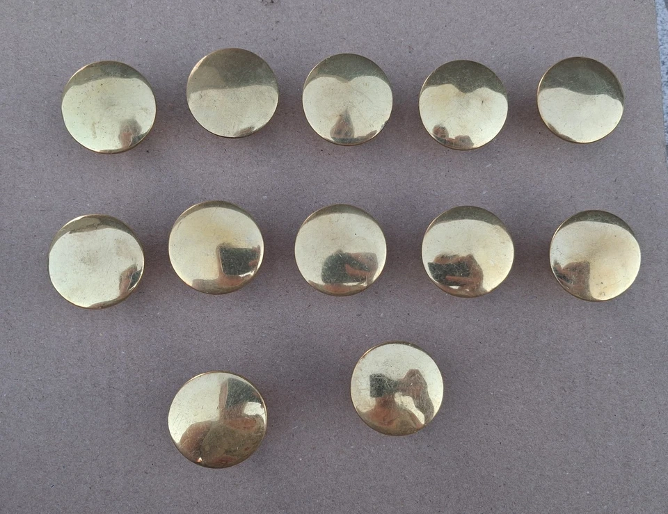 1 ANCIENNE POIGNÉE DE MEUBLE bouton en bronze ou laiton D=3,4 cm   N°101C - Photo 4/4