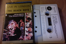 EX RARE PAPER LABEL CASSETTE TAPE The Beach Boys LIVE IN LONDON w/ PET SOUNDS UK