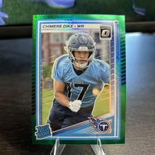 2025 Panini Donruss Optic - Rated Rookie Chimere Dike #269 Green Hyper Prizm...