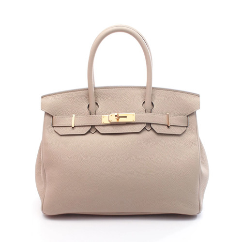 Hermes Birkin 30 Handbag Beige Leather #RCB2724