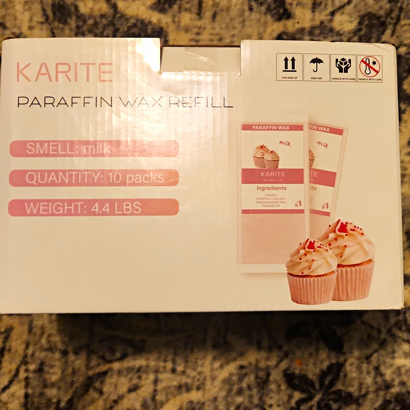 KARITE Paraffin Wax Refill Milk Scent 10-Pack Refill