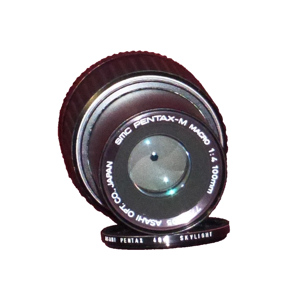 SMC PENTAX 100mm 1:4 Macro Lens K Mount With Caps Pentax-M - Image 2 of 4