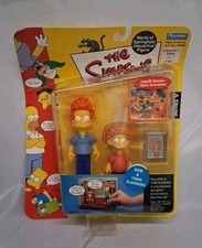 SERIES 9 - MIP Simpsons action figure PLAYMATES - ROD & TODD FLANDERS  (S12)