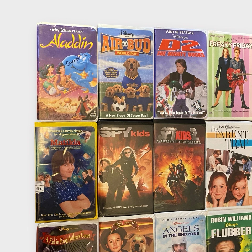 Disney VHS Lot 20 Tapes Clamshell Pre Teen Animated Comedy Funny Movies Collect - Image 3 of 4