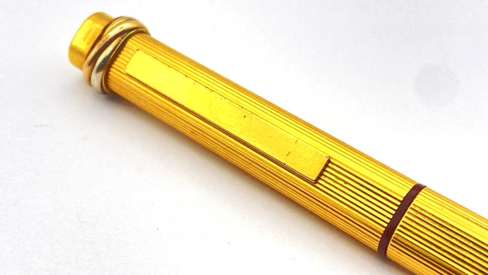 VINTAGE CARTIER VENDOME FOUNTAIN PEN FOR PARTS IN ROLLED GOLD 18K MEDIUM NIB - Image 2 of 4