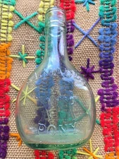 Vintage Almaden Pony Green Glass Wine Bottle Vase 187ml Almaden Vineyards