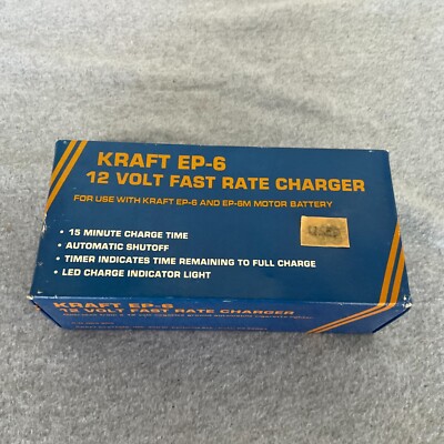 Vintage Kraft EP-6  12 volt fast rate charger R/C Box Manual Used As-Is