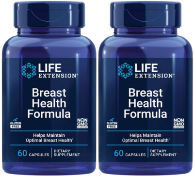 BREAST HEALTH FORMULA YOUTHFUL HORMONE ESTROGEN BALANCE 120 Caps LIFE EXTENSION