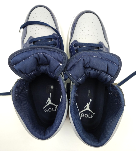 Zapatillas Tenis Air Jordan 1 Golf Alta Medianoche Azul Marino Nike Talla 9 MUY BONITAS - Imagen 12 de 13