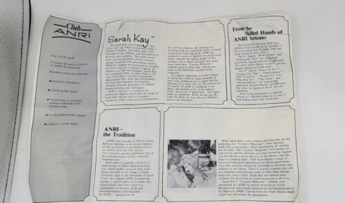 Figurina Anri Italia Consegna Speciale Firmata Legno Intagliato A Mano Sarah Key 1984 - Foto 11 di 12