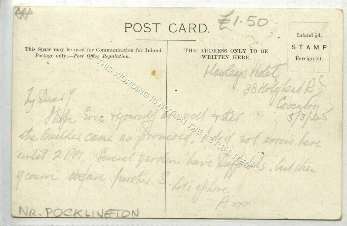 (KLg3175477) Barmby Moor Church, Nr, Pocklington Postally Unused GVG