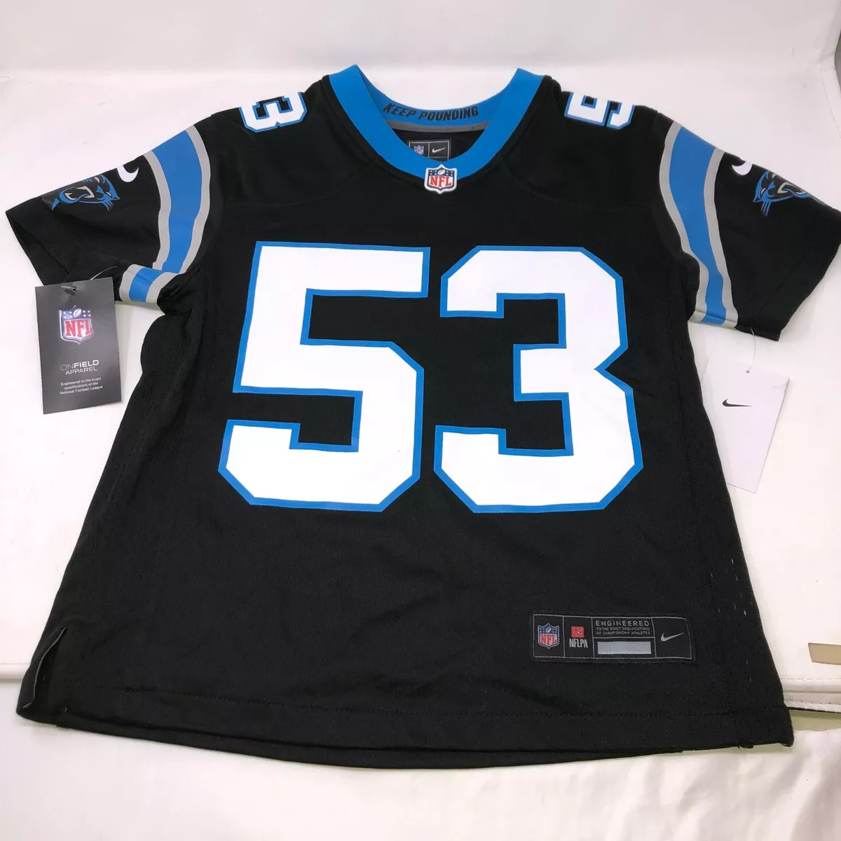 NFL Carolina Carolina Panthers No53 Brian Burns Black Men's Mitchell & Nell Big Face Fashion Limited NFL Jersey