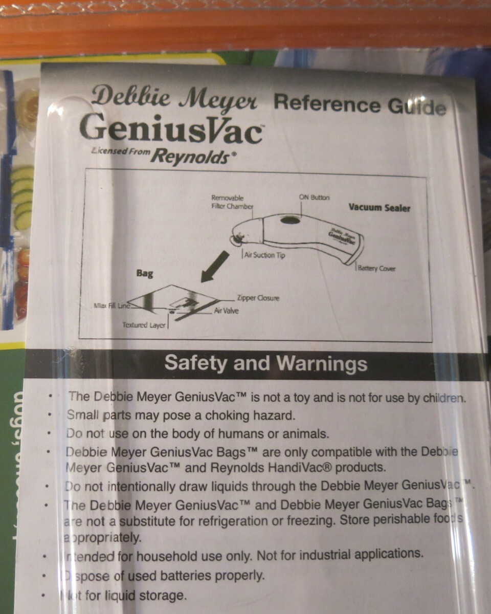 Debbie Meyer Genius Vac Vacuum Seal Food Storage System Reynolds +99