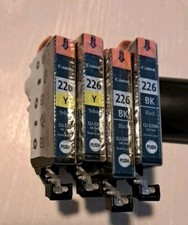 NEW 4 GENUINE CANON  PGI-225PGBK - 2 CLI-226 Black 2 Yellow Ink Cartridges