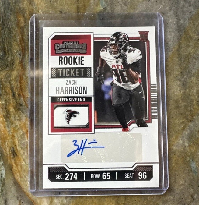 2023 Panini Contenders Rookie Ticket #271 Zach Harrison (AU, RC) ATL Falcons NFL