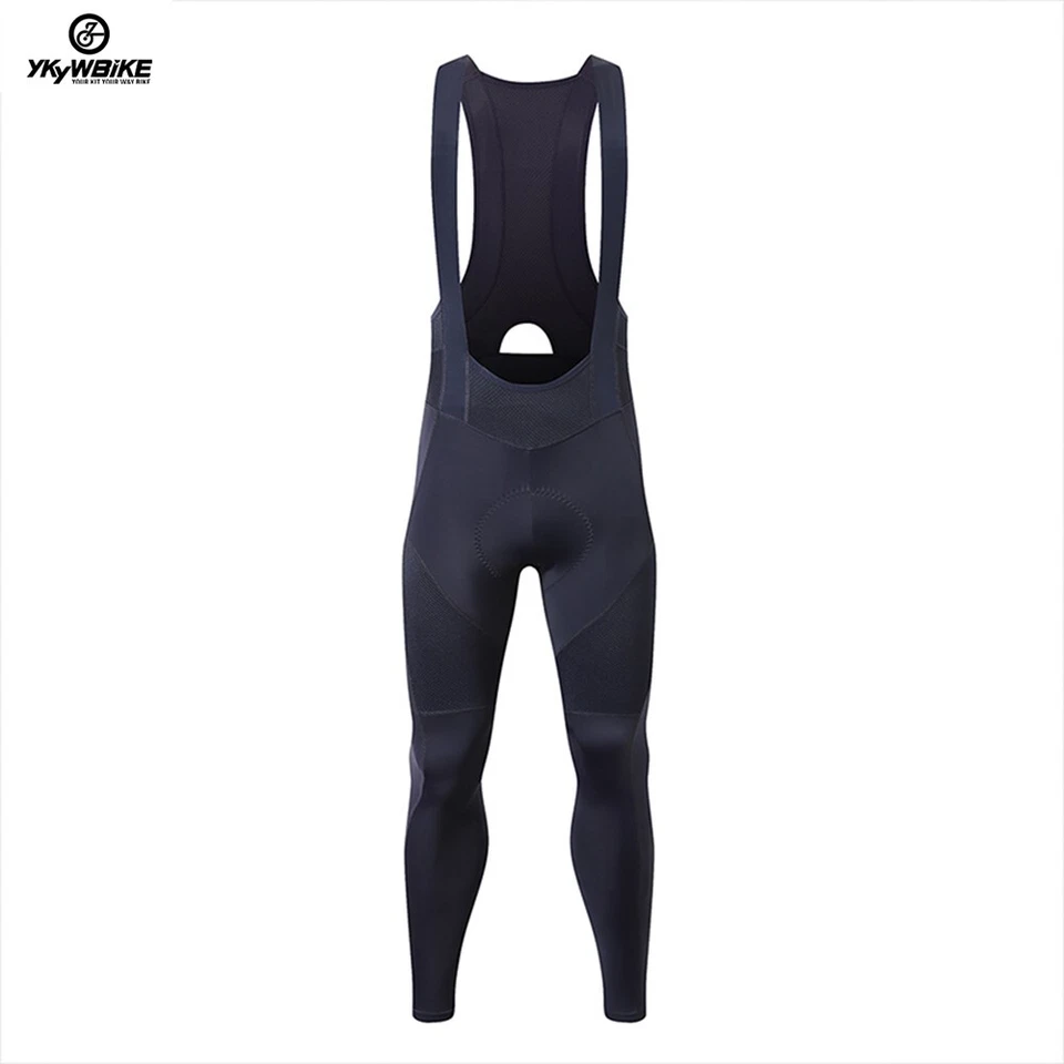 YKYWBIKE Men Cycling Long Pants Tights Trousers Pro Road Bike Pants 2 Pockets - Image 2 of 4