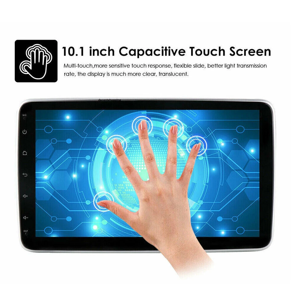 10 Inch Car Stereo Radio Player Android 13 GPS Apple Carplay 2 Din Touch Screen - Image 4 of 4