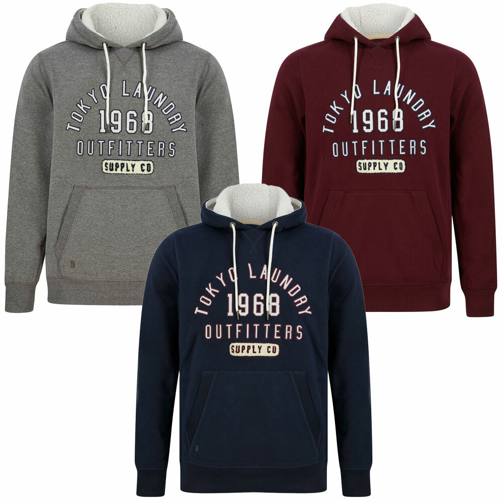 Tokyo Laundry Men's Retro Hoodie - Graphic Print Hooded Sweatshirt