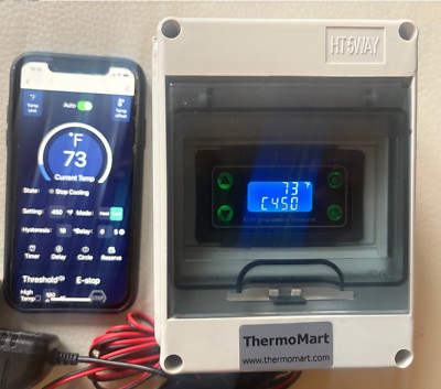 Wifi Plug & Play 12V Temperature Controller+Fan+Timer Charcoal BBQ Grill Smoker