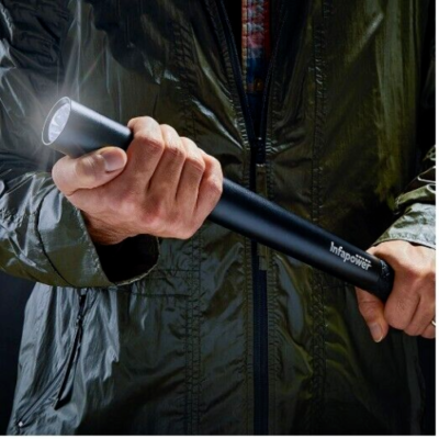 Torcia LED Infapower Precisione 3W &ndash; Alluminio, 5 Funzioni, Fari 200 Metri, Resistente Intemperie &ndash; 44cm