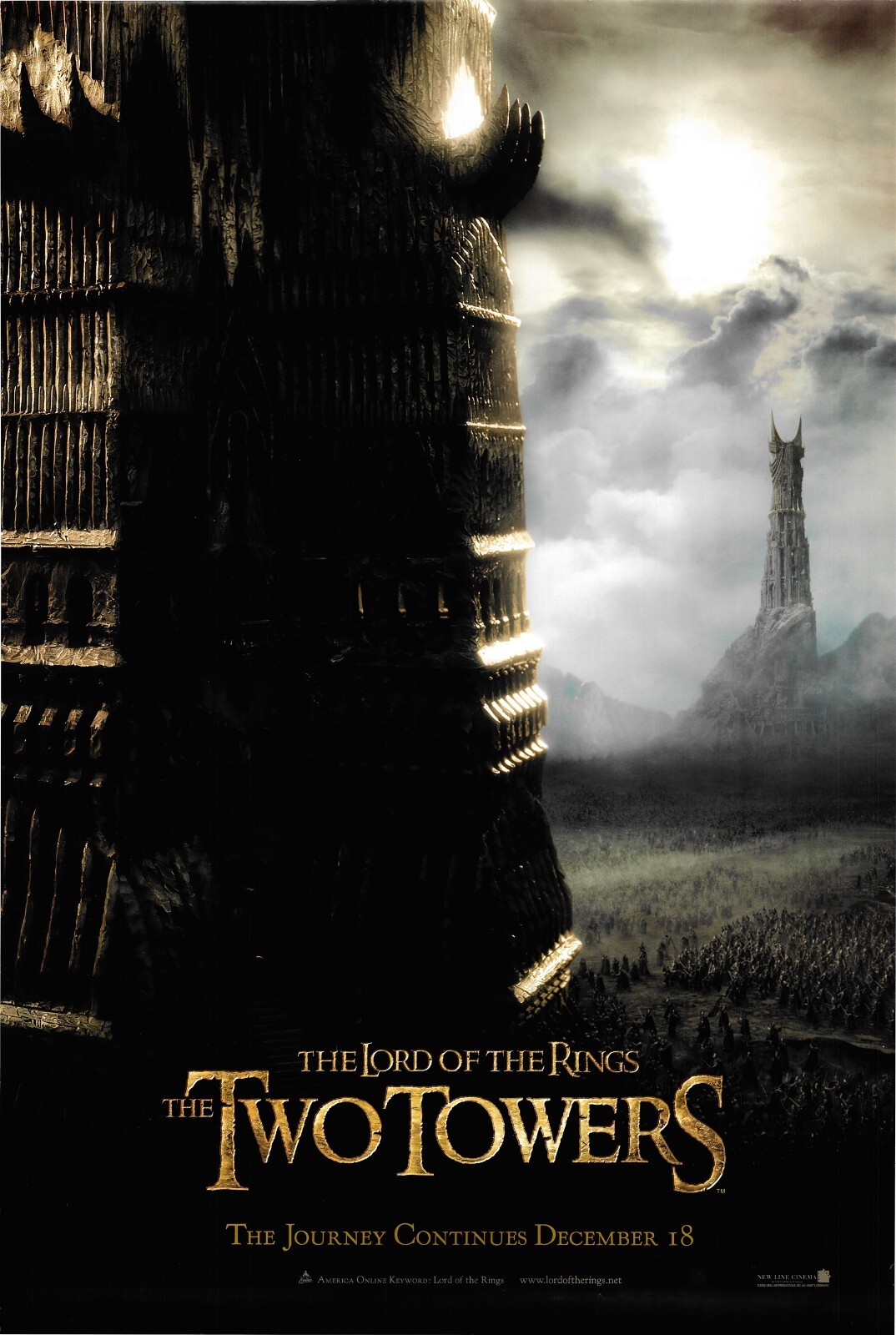 El Señor de los Anillos: Las Dos Torres Póster de la película 2002