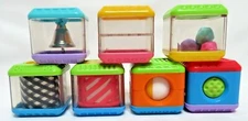 Replacement Fisher-Price PEEK-a-BLOCK Lot: SENSORY THEME