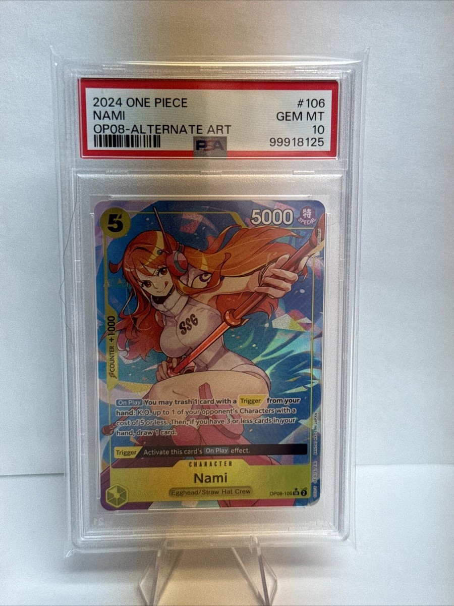 2024 One Piece Two Legends # 106 Nami Alternate Art PSA 10 GEM