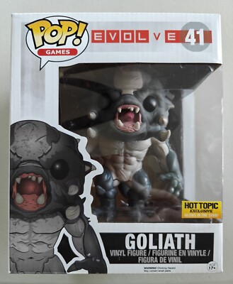 Funko Pop! Games #41 Evolve Goliath Hot Topic Exclusive GITD New In Box