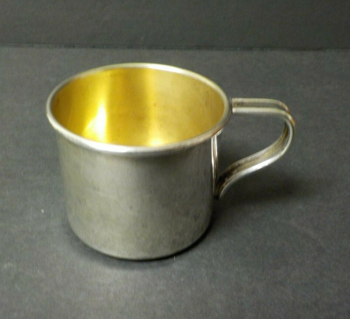 純銀　盃 Vintage International Sterling Silver Baby Cup # K76, gold