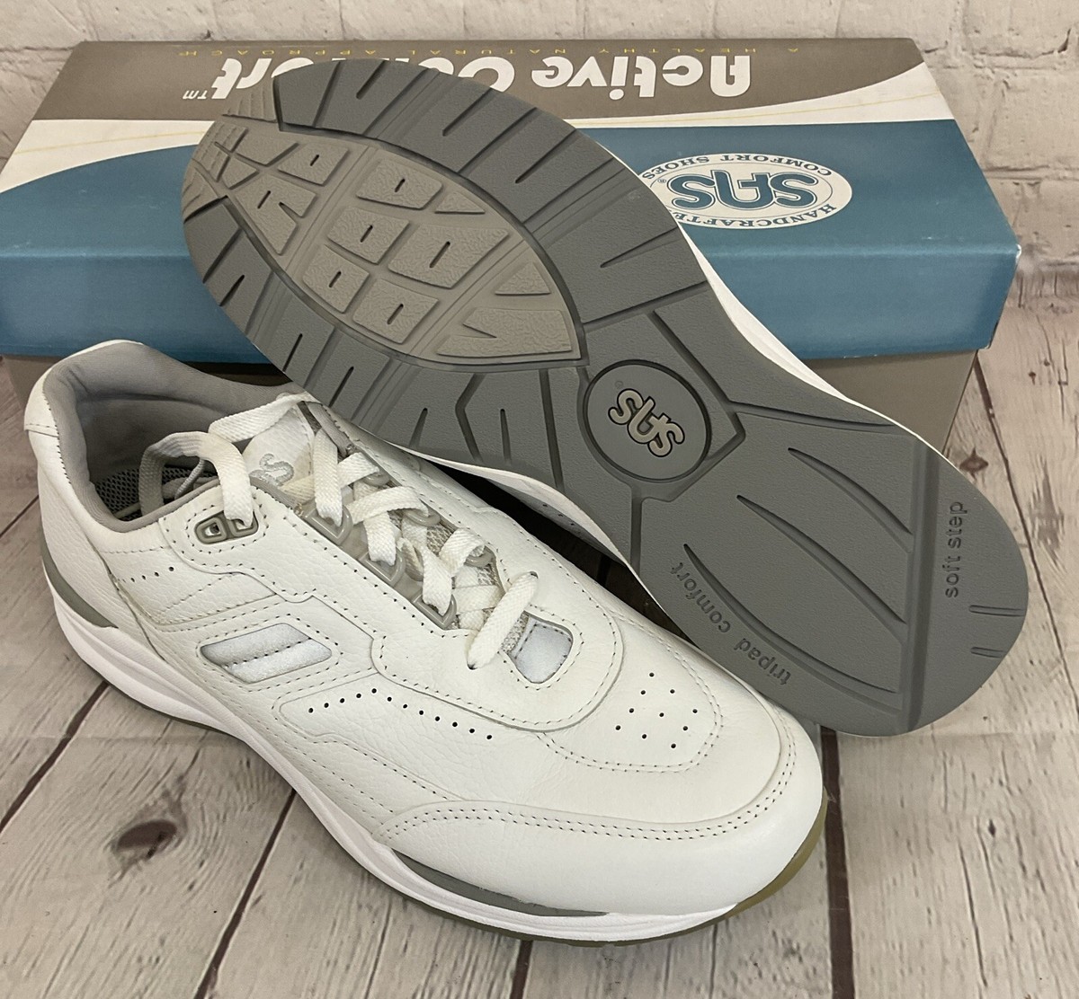 SAS vto Shoes Mens Size 13w Beige Leather Walking Tripad Comfort Straps SAS, USA, Tripad Comfort Roamer Womens Tan Leather T Strap  main image 2